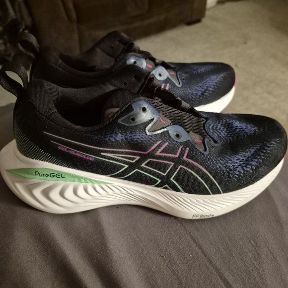 Asics Shoes - ASICS Women's Black and Blue Athletic Shoes